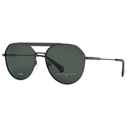 Polaroid PLD 6211/S/X Unisex Polarized Pilot Sunglasses – Dark Ruthenium