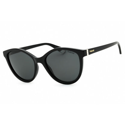 Polaroid PLD 4133/S/X Women's Polarized Oval Sunglasses – Shiny Black