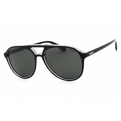 Polaroid PLD 4162/S Unisex Polarized Pilot Sunglasses – Black Crystal
