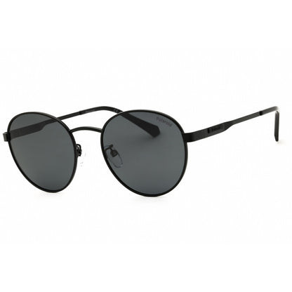 Polaroid PLD 2144/G/S/X Unisex Polarized Round Sunglasses – Matte Black