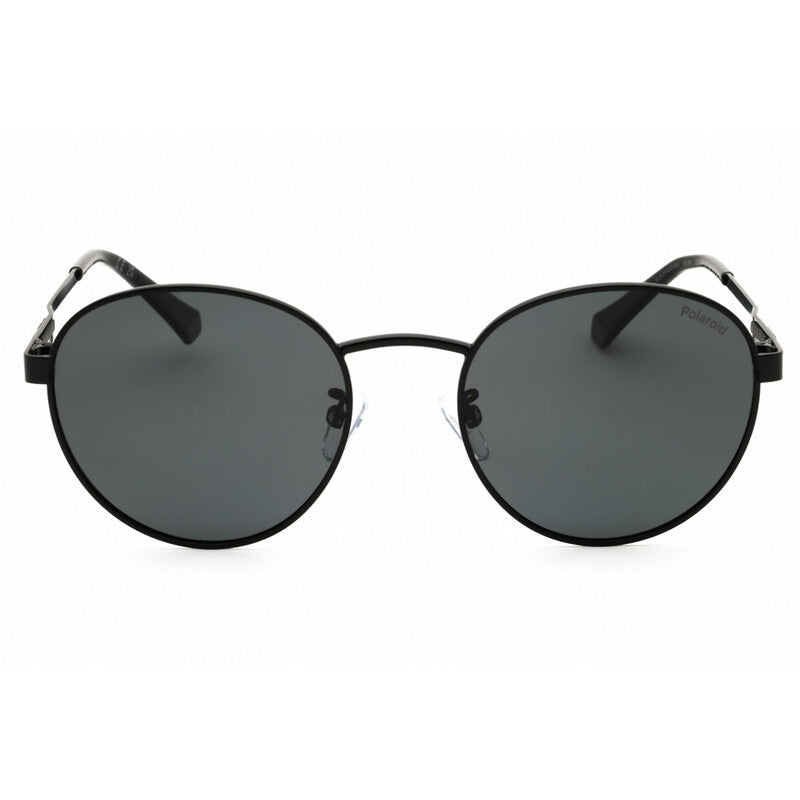 Polaroid PLD 2144/G/S/X Unisex Polarized Round Sunglasses – Matte Black