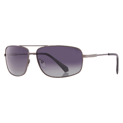 Polaroid PLD 2101/S Unisex Polarized Rectangular Sunglasses – Dark Ruthenium