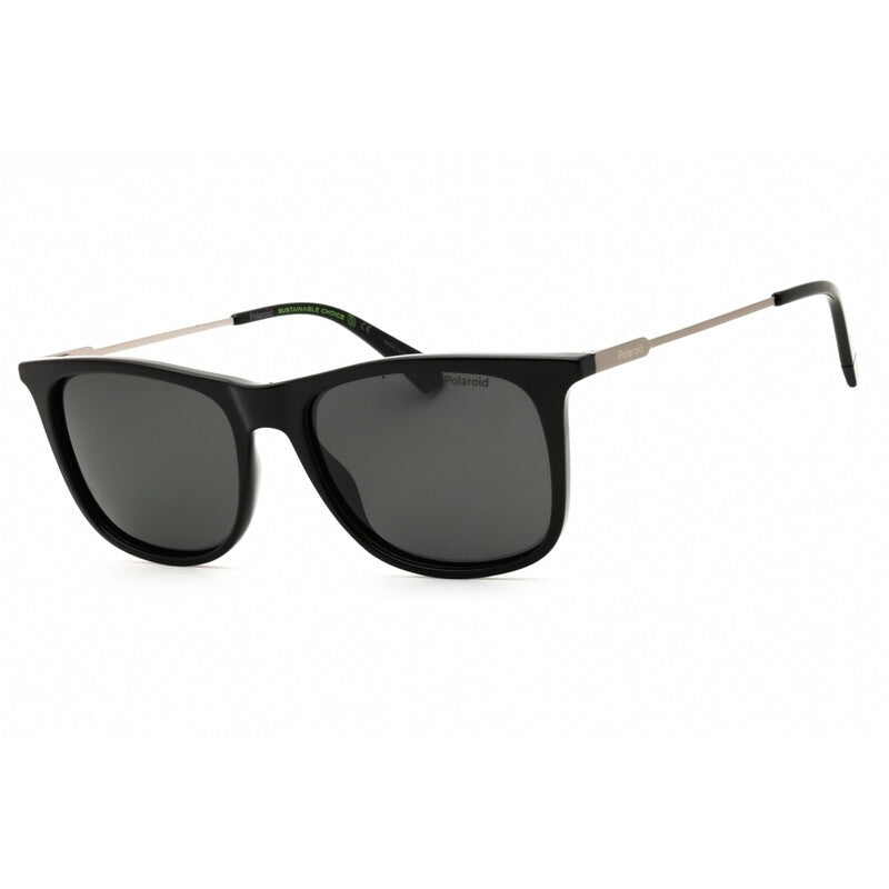 Polaroid PLD 4145/S/X Men's Polarized Square Sunglasses – Black