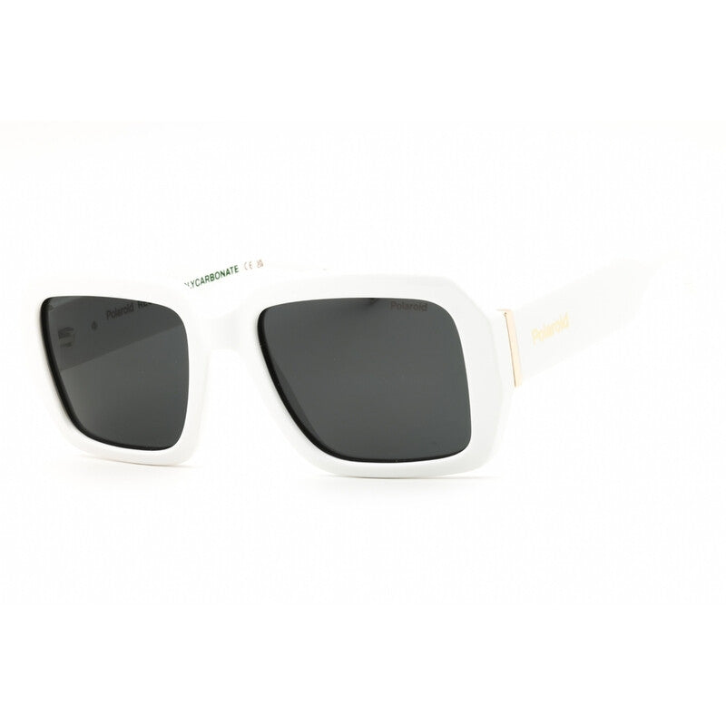 Polaroid PLD 6223/S/X Unisex Polarized Square Sunglasses – White