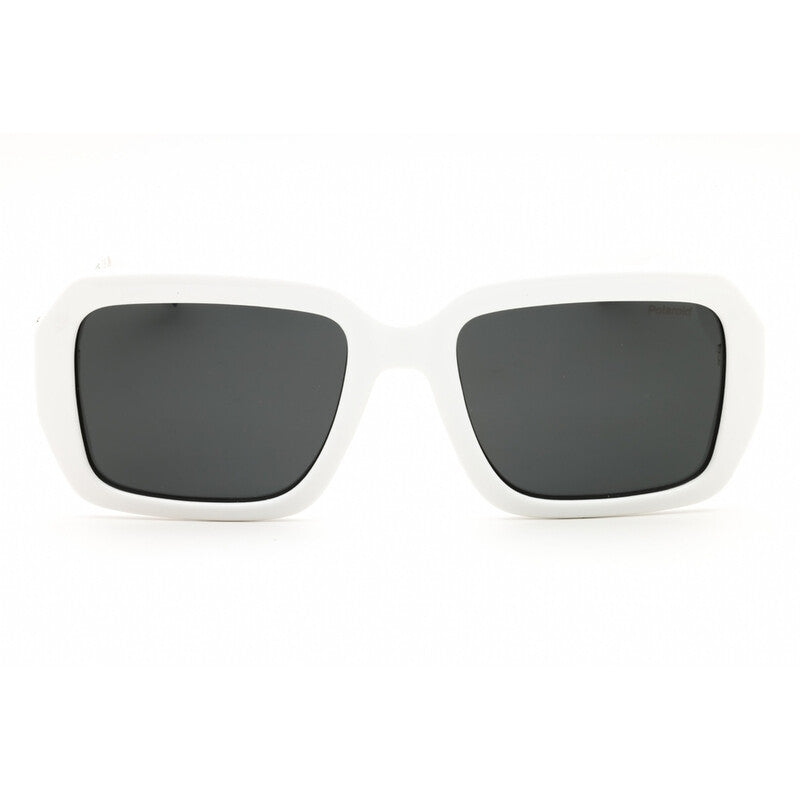 Polaroid PLD 6223/S/X Unisex Polarized Square Sunglasses – White
