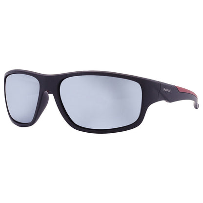 Polaroid PLD 7010/S Men's Polarized Wrap Sunglasses – Black/Red