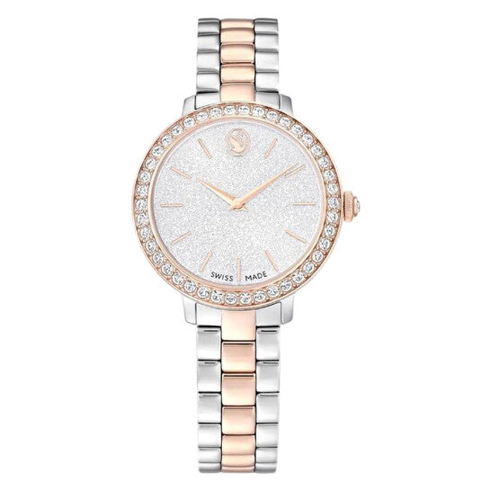 Swarovski Matrix Quartz Crystal Two-Tone Ladies Watch