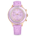 Swarovski Octea Chrono Quartz Crystal Purple Dial Watch