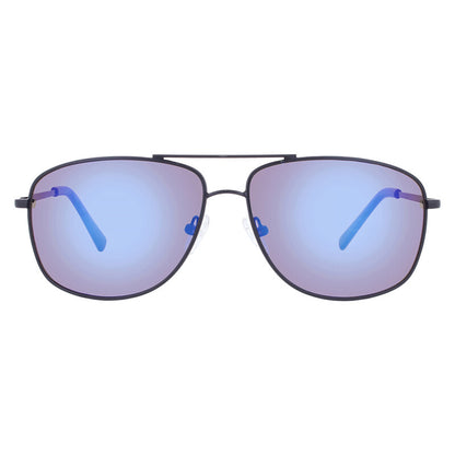Timberland TB7288 Men's Mirrored Pilot Sunglasses – Shiny Black