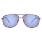 Timberland TB7288 Men's Mirrored Pilot Sunglasses – Shiny Black
