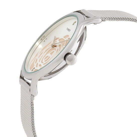 Timex Transcend Quartz Crystal Grey Dial Ladies Watch