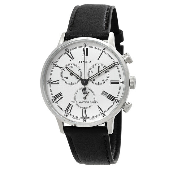 Timex Waterbury Classic Chronograph Quartz White Dial Men's Watch