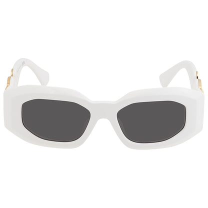 Versace Irregular Sunglasses – White/Dark Gray (VE4425U)