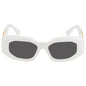 Versace Irregular Sunglasses – White/Dark Gray (VE4425U)