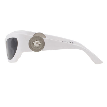 Versace Cat Eye Sunglasses – White/Dark Grey (VE4450)
