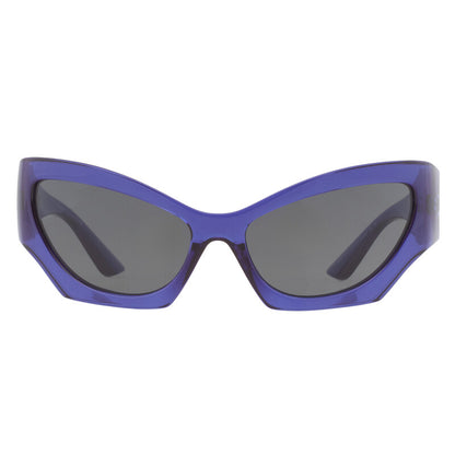Versace Cat Eye Sunglasses – Violet/Dark Grey (VE4450)