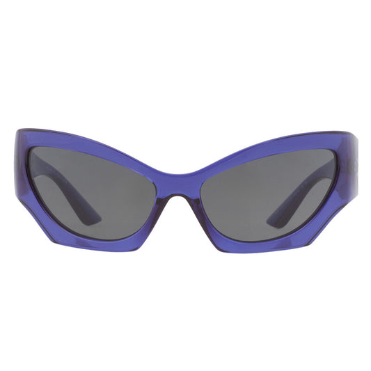 Versace Cat Eye Sunglasses – Violet/Dark Grey (VE4450)