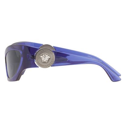 Versace Cat Eye Sunglasses – Violet/Dark Grey (VE4450)