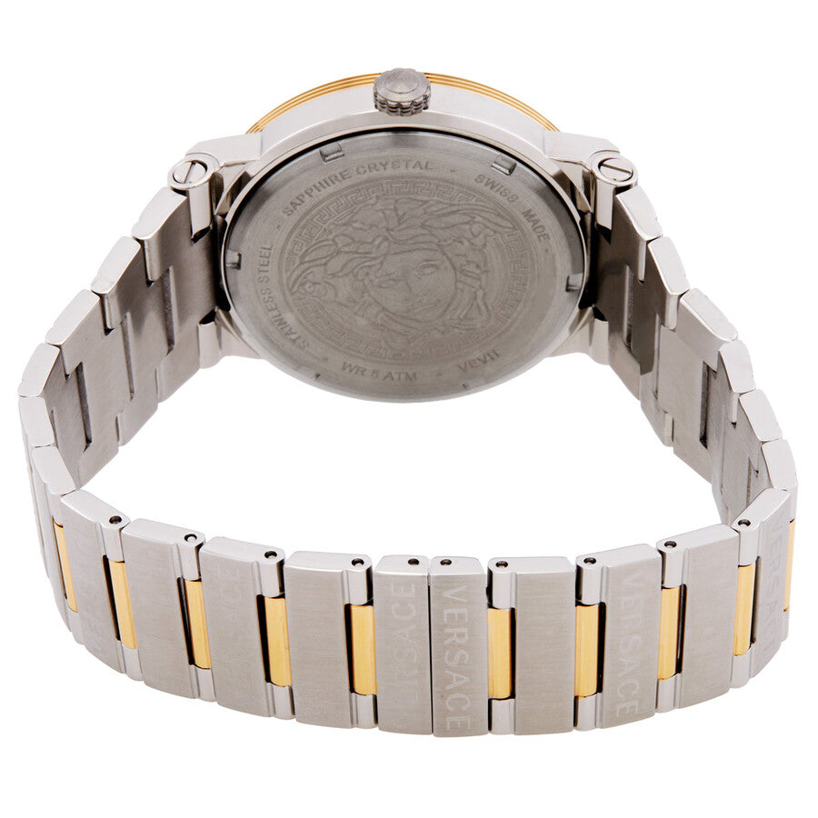 Versace  Greca Logo Quartz Green Dial Two-tone Ladies Watch