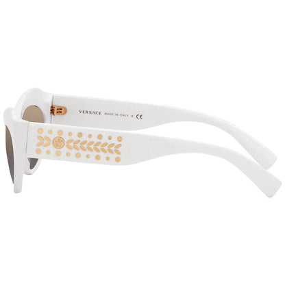 Versace Cat Eye Sunglasses – White/Grey Mirror Gradient (VE4356)