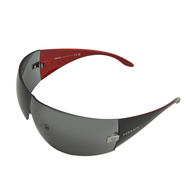 Versace Shield Sunglasses – Gunmetal/Grey (VE2054)